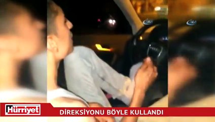 Elinde tesbih, ayağında direksiyon...