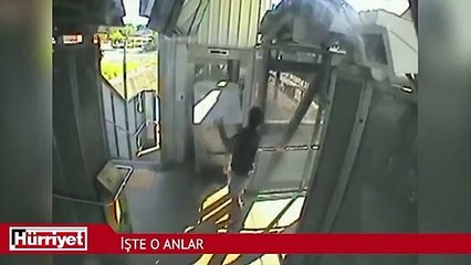 Dev buzdolabını evine trenle götürmeye kalkıştı