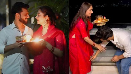 Rahul Vaidya ने Karwa Chauth पर Wife Disha Parmar के छुए पैर Video Viral | Boldsky * Entertainment