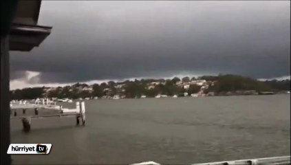 Yıldırım iki arkadaşı teğet geçti