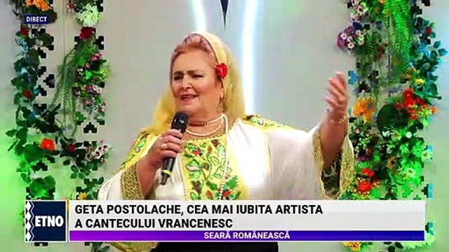 Geta Postolache - Dragu mi-i la hora-n sat (Seara romaneasca - ETNO TV - 12.10.2022)