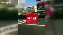 Görenleri şaşkına çeviren anlar... Tehlikeli geçişe jiletli tel önlemi