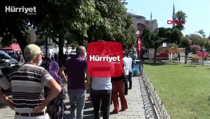 Ayasofya'ya ziyaretçi akını sürüyor