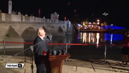 Tunca Köprüsü aydınlığa kavuştu