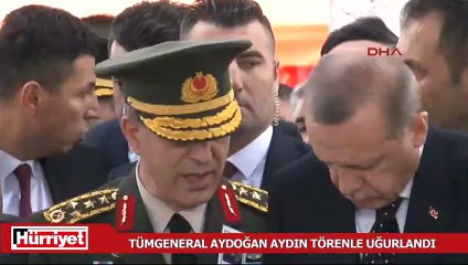 Tümgeneral Aydoğan Aydın törenle uğurlandı