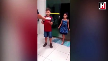 İşitme cihazı takan çocuğun babasının sesini duyduğu an