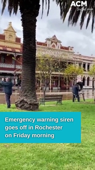 Haunting scenes in Rochester as an emergency siren capture the attention of those who have not evacuated | October 14, 2022 | Bendigo Advertiser