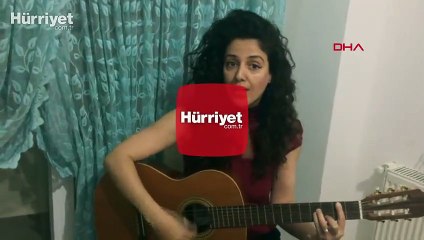 Aylin öğretmenin ‘Evde Kal’ şarkısına sosyal medyada yoğun ilgi