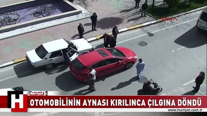 AYNASI KIRILINCA TRAFİĞİ BİRBİRİNE KATTI