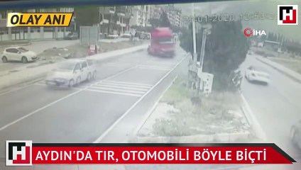 TIR, otomobili böyle biçti