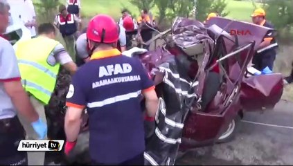 Korkunç kazada aynı aileden 4 kişi hayatını kaybetti