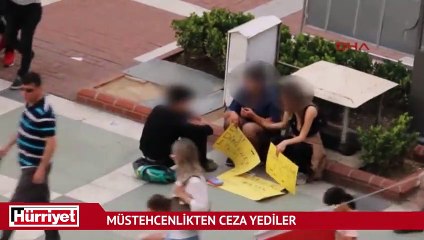 Sosyal deney yaptığını öne süren gençlere müstehcenlikten işlem