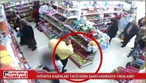 Aydın'da markette akılalmaz taciz!