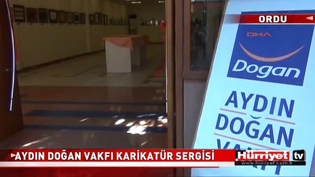 AYDIN DOĞAN ULUSLARARASI KARİKATÜR YARIŞMASI SERGİSİ ÜNYE'DE AÇILDI