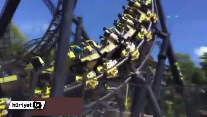 Lunapark eğlencesi az daha faciayla bitiyordu