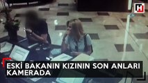 Eski Bakanın kızının son anları kamerada