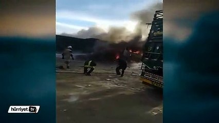 İnsani yardım konvoyu Türkiye sınırında vuruldu