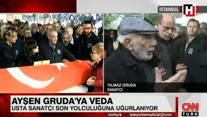 Onlar adına utanıyorum Ayşen Gruda'nın cenazesinde Yılmaz Gruda'dan sitem