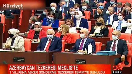 Son dakika... Azerbaycan tezkeresi TBMM'de