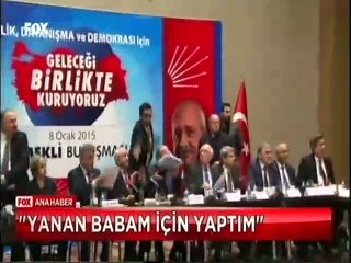 Yanan babam için yaptım