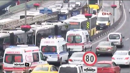 İki metrobüs çarpıştı çok sayıda yaralı var