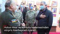 Hulusi Akar ve komuta kademesinden sürpriz Azerbaycan ziyareti