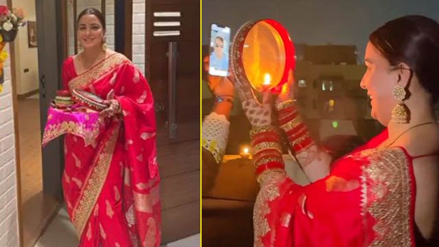 Shraddha Arya First Karwa Chauth पर Husband से दूर Video Call पर तोड़ा व्रत l Boldsky *Entertainment