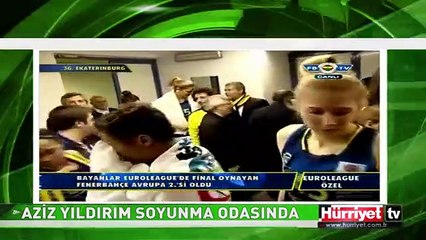 AZİZ YILDIRIM SOYUNMA ODASINA İNDİ