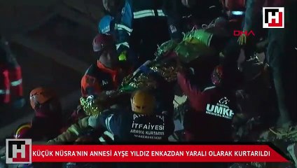 Ayşe Yıldız, depremden 29 saat sonra enkazdan sağ çıkarıldı