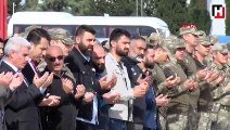 Azez şehidi Yüzbaşı Özdemir için uğurlama töreni