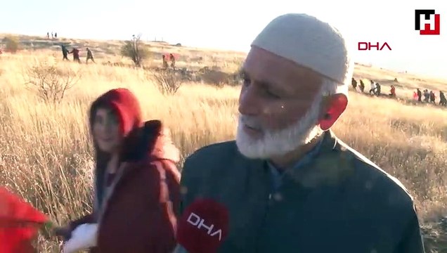 Erzurum'da binlerce kişi Aziziye Tabyaları'na yürüdü
