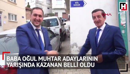 Baba oğul muhtar adaylarının yarışında kazanan belli oldu