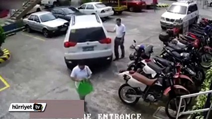 Babadan oğluna park etme dersi
