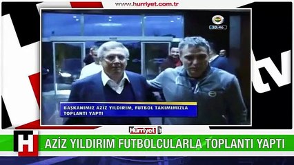 AZİZ YILDIRIM FUTBOLCULARLA TOPLANTI YAPTI