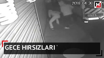 Gece hırsızları yakalandı