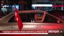 BAĞDAT CADDESİ'NDE KONVOYLU PROTESTO TAKSİM GEZİ PARKI PROTESTOSU