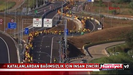 KATALANLARDAN BAĞIMSIZLIK İÇİN İNSAN ZİNCİRİ