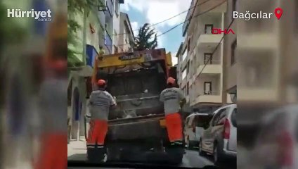 Görüntüler Bağcılar'dan... Hem dans ettiler hem çöp topladılar