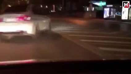 Trafik magandasının Bağdat Caddesi'nde terör estirdiği anlar kamerada