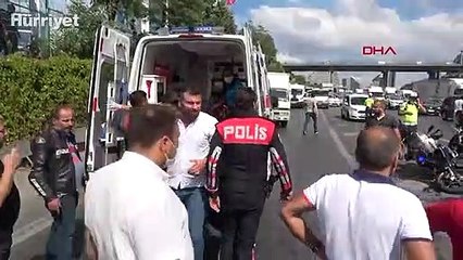 Bağcılar TEM'de kaza yapan yunus polisleri ağır yaralandı