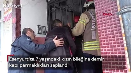 Esenyurt'ta 7 yaşındaki kızın bileğine demir kapı parmaklıkları saplandı