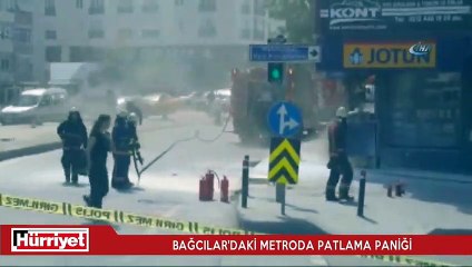 Bağcılar'daki metroda patlama paniği