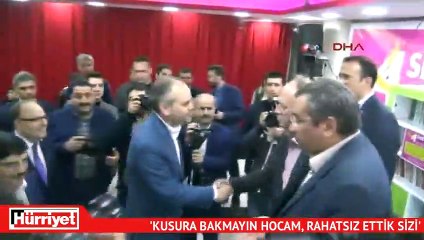 'Kusura bakmayın hocam, rahatsız ettik sizi'
