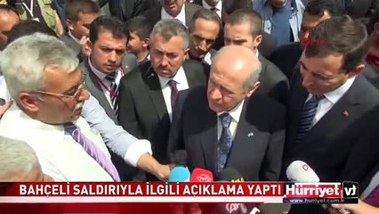 BAHÇELİ'DEN MHP GENEL MERKEZİ'NE SALDIRIYLA İLGİLİ İLK YORUM