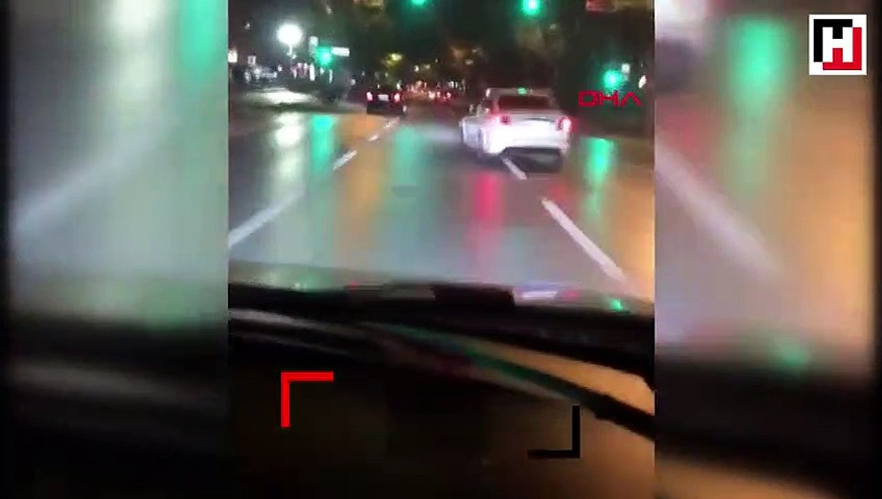 Bağdat Caddesi'nde trafik magandası kamerada