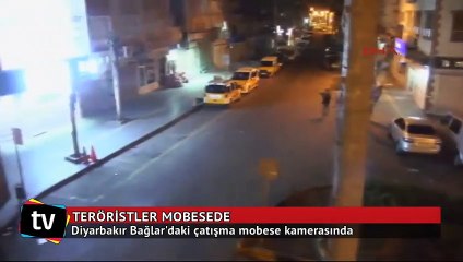 Diyarbakır Bağlar'daki çatışma mobese kamerasında