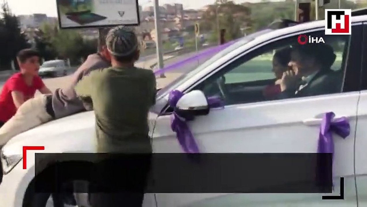 İstanbul’da trafikte “bahşiş” terörü kamerada
