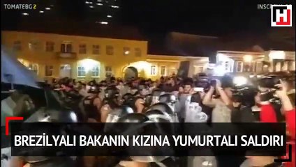Brezilyalı bakanın politikacı kızına düğününde yumurtalı saldırı
