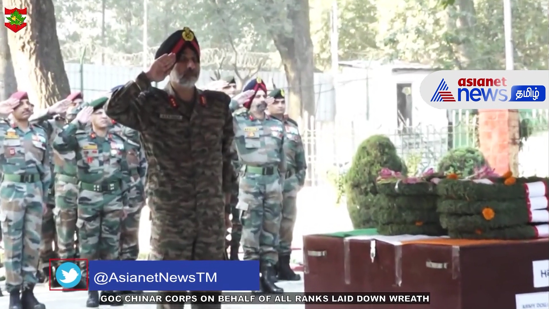 தீவிரவாதிகளால் சுடப்பட்டு உயிரிழந்த நாய் ஜூமிற்கு ராணுவ மரியாதை - வைரல் வீடியோ!!