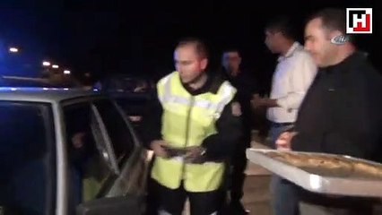 Kaymakam ile sürücü arasındaki ilginç slogan diyaloğu